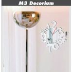 M3 Decorium Rakam Şehri Dekoratif Ayna Saat