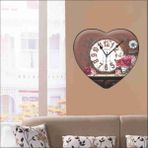 M3 Decorium Retro Vintage Oturma Odası Salon Mutfak Ofis Kalp Duvar Saati