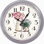 M3 Decorium Silver Retro Duvar Saati