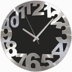 M3 Decorium Siyah Alüminyum Kalın Kadran Time Duvar Saati