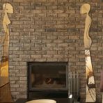 M3 Decorium Totemler Şömine Yanı Kolon Kiriş Üzeri Dekoratif Ayna