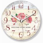 M3 Decorium Welcome To My Home Pembe Güllü Mıknatıslı Saat