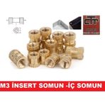 M3 Insert Çakma Somun-Iç Somun- Prinç Somun 24 Adet