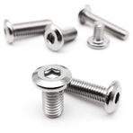 M3 M4 M5 M6 M8 304 Paslanmaz Çelik Büyük Düz Altıgen Altıgen Soket Allen Başkanı Mobilya Perçin Vida Bağlantı Ortak Cıvata (Color : 6mm_1pc M8)