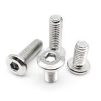 M3 M4 M5 M6 M8 304 Paslanmaz Çelik Büyük Düz Altıgen Altıgen Soket Allen Başkanı Mobilya Perçin Vida Bağlantı Ortak Cıvata (Color : 80mm_10pcs M5)