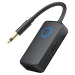 M30 Kablosuz Ses Adaptörü Bluetooth 5.4, Aux 3.5mm, 2 Si 1 Arada Transmitter, Araç & Ev Hoparlör Uyumlu