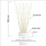 M3Decorium 165Cm Yükseklik 50Cm Genişlik Beyaz Oda Bölme Seperatör Paravan