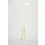 M3DECORIUM 40 cm Krem Rengi İşlemeli Uzun Fil Ayağı Vazo