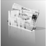 M3Decorium 40X25Cm Şeffaf News Yazılı Gazetelik Dergilik Broşürlük İnsörtlük