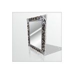 M3decorium 45x60cm Eskitme Gümüş Işleme Rustik Boy Banyo Duvar Salon Aynası