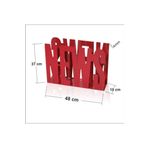 M3Decorium 48X37Cm News Yazılı Kırmızı Gazetelik Broşürlük Dergilik Postalık