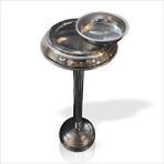 M3decorium Ayaklı 65 Cm Paslanmaz Çelik Krom Kapı Bina Merdiven Yanı Önü Altı Küllük Çöp Kutusu Kül Tablası Gümüş