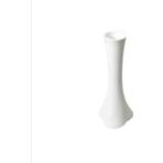 M3Decorium Beyaz 60 Cm Ince Zarif Uzun Fil Ayağı Düz Yanak Geniş Taban Devrilmez Cam Derin Kibar Zarif Vazo
