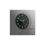 M3Decorium Beyaz Çerçeveli Gece Görünen Işıldayan Fosforlu Sessz Duvar Saati
