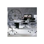 M3Decorium Büyük Dev 120 Cm Çapında Siyah Roma Rakkamlı Mdf Duvar Saati