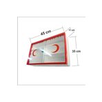 M3Decorium Camlı Kapaklı Steril İlk Yardım Sağlık Kırmızı Ecza Kutusu Dolabı