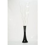 M3Decorium Desenli Krem 5 Adet Siyah Dal 60cm Vazo