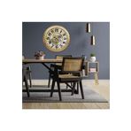 M3Decorium Dev Büyük 80Cm Hareketli Çarklı Mekanizmalı Mekanik Salon Yemek Oturma Odası Resepsiyon Duvar Saati