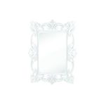 M3decorium İşlemeli 60x80cm Boy Banyo Duvar Salon Komodin Etejer Aynası Gri