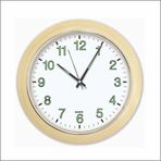 M3Decorium Krem Çerçeve Fosforlu Gece Yanan Parlayan Duvar Saati 30 cm