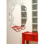 M3DECORIUM M3 Eliptik Dikey Sarmaşık Dekoratif Ayna
