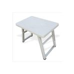 M3Decorium Paslanmaz En Dev Büyük Ebat Portatif Açılır Kapanır Şezlong 72x48cm Piknik Kamp Sehpası Masası