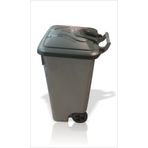 M3DECORİUM Saplı Tekerlekli Pedallı Kapaklı Ev Ofis İşyeri Mutfak Kuaför Restaurant Rezidans Market Çöp Kovası Büyük Boy Çöp Kutusu Amortisörlü Kapak Dayanıklı Plastik Sıfır Atık Geri Dönüşüm Kovaları