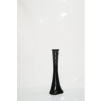 M3Decorium Siyah İşlemeli Delikli Desenli Uzun 60cm Vazo