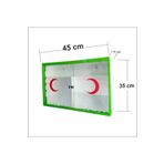 M3DECORİUM Sürgülü Camlı Kapaklı Steril İlk Yardım Sağlık Ecza Kutusu Dolabı DKM3ECZDOLP14