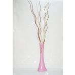 M3Decorium Uzun Pembe Desenli 15 Adet Kahve Krem Dal 60cm Vazo