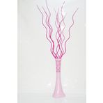M3Decorium Uzun Pudra Pembe Desenli 10 Adet Fuşya Dal 60cm Vazo