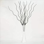 M3DECORİUM Uzun Vazo İçin 12 Adet 160 cm Kıvrımlı Helisel Dalgalı Burgulu Sadece Dal Sopa Çıta Değnek Sırık