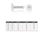 M3M4M5M6 Torx Hırsızlığa Karşı Vida Tava Başı/Yarı Yuvarlak Başlık Torx Cıvatalar Hırsızlığa Karşı Cıvatalar M4 * 6 (10 Tablet)