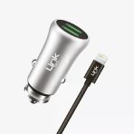 M582 Metal Lightning Kablolu Usb Araç Şarj Cihazı