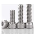 M6 M8 M10 uzunluğunda tam diş 304 paslanmaz çelik silindir başlı cıvata M10 x 25 mm 1 grain-M6 x 60 mm (2 tablet)