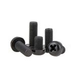M6 X 15Mm Plastik Civata Vida Siyah X 5 Adet (rf007)
