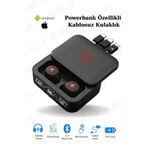 M88 Plus Powerbank Özellikli Göstergeli Hd Mikrofon Kablosuz Bluetooth Kulaklık