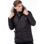 M9635 DEWBERRY ERKEK KABAN-SİYAH