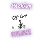 ma chérie kiffe trop le cyclisme - semainier non daté: agenda a5 - 15,6 × 23,39 cm- weekly planner couverture néon violet pour les amoureuses de vélo - cadeau f à moins de 10 euros