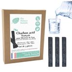 Ma Maison Durable | 3 adet Sebze Fransız Aktif Kömür Çubukları | 6 ay boyunca 1L/Çubuk Filtreleme | Doğal Su Arıtma Filtresi | Meşe veya Fransızca Kayın | Sürahi, şişe için ideal