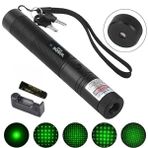Maarketim Wison WS-503 100MW 3.7V 3200 Mah Desen Başlıklı Şarjlı Yeşil Lazer Pointer