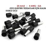 Maasco 25 mm (4 Awg) Izoleli Kablo Yüksüğü (50 Adet)