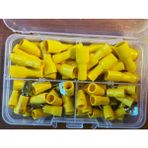 Maasco 65 Parça Tam Izoleli Dışı ve Erkek Terminal Seti Kablo Pabucu Sarı (4-6 Mm2)