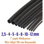 Maasco Isıyla Daralan Makaron Kablo Seti (7 Çeşit Herbiri 50 cm ) Kablo 7-Cesit-Makaron-Set 7 Çeşit