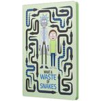 Mabbels DFT-388074 Sert Kapak Rick And Morty Yılan Krem 80 Yaprak 15x21 cm Butik Defter