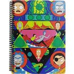 Mabbels DFT-388517 Rick and Morty Kırmızı 80 Yaprak 17x24 cm Spiralli Defter