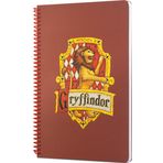 Mabbels DFT-388562 Harry Potter Gryffindor Kiremit Rengi 80 Yaprak Çizgili 17x24 cm Spiralli Not Defteri