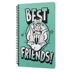 Mabbels DFT-388593 Tom and Jerry Best Friends Yeşil 80 Yaprak 17x24 cm Spiralli Defter