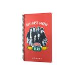 Mabbels Friends Central Perk But First Coffee Spiralli Defter Kırmızı