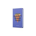 mabbels friends sert kapak lastikli mini not defteri pizza mor 80 yaprak çizgisiz 9x14cm dft-388289 - Karışık